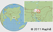 Savanna Style Location Map of Pema Gatshel, highlighted country