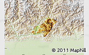 Physical Map of Pema Gatshel, lighten
