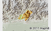 Physical Map of Pema Gatshel, lighten, semi-desaturated