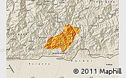 Political Map of Pema Gatshel, shaded relief outside