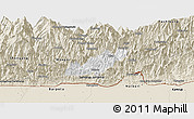 Classic Style Panoramic Map of Pema Gatshel