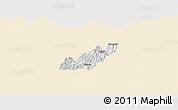 Classic Style Panoramic Map of Pema Gatshel, single color outside