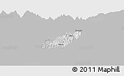 Gray Panoramic Map of Pema Gatshel, single color outside