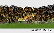 Physical Panoramic Map of Pema Gatshel, darken