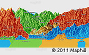 Physical Panoramic Map of Pema Gatshel, political outside