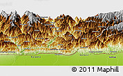 Physical Panoramic Map of Pema Gatshel