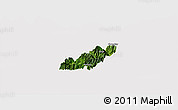 Satellite Panoramic Map of Pema Gatshel, cropped outside