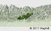 Satellite Panoramic Map of Pema Gatshel, lighten