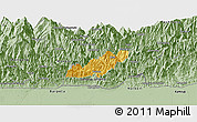 Savanna Style Panoramic Map of Pema Gatshel