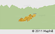 Savanna Style Panoramic Map of Pema Gatshel, single color outside