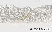 Shaded Relief Panoramic Map of Pema Gatshel, lighten