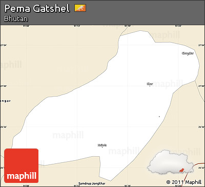 Classic Style Simple Map of Pema Gatshel
