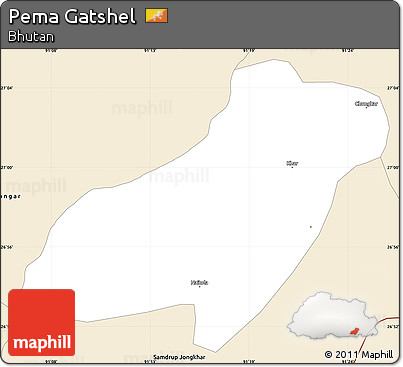 Classic Style Simple Map of Pema Gatshel