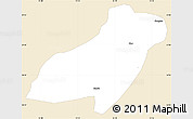 Classic Style Simple Map of Pema Gatshel, single color outside