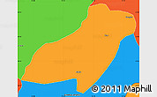 Political Simple Map of Pema Gatshel