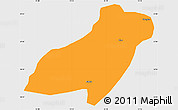 Political Simple Map of Pema Gatshel, single color outside