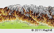 Physical Panoramic Map of Samchi