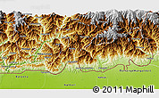 Physical 3D Map of Samdrup Jongkhar