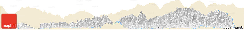 Classic Style Horizon Map of Samdrup Jongkhar, single color outside