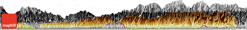 Physical Horizon Map of Samdrup Jongkhar, desaturated