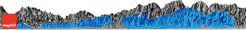 Political Horizon Map of Samdrup Jongkhar, desaturated