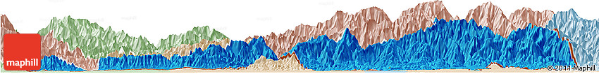Political Horizon Map of Samdrup Jongkhar, lighten