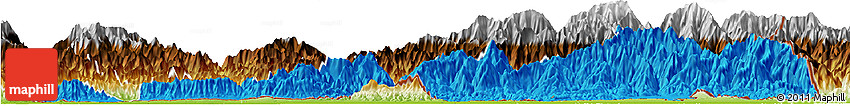 Political Horizon Map of Samdrup Jongkhar, physical outside