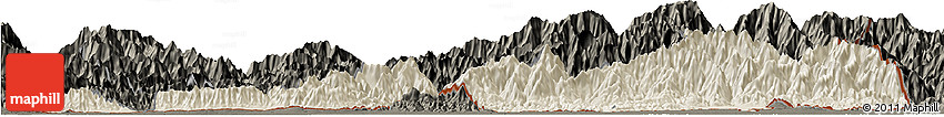 Shaded Relief Horizon Map of Samdrup Jongkhar, darken Shaded Relief Horizon Map of Samdrup Jongkhar, darken