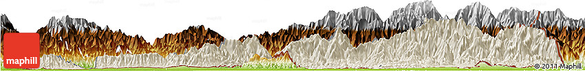 Shaded Relief Horizon Map of Samdrup Jongkhar, physical outside