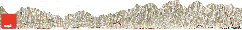 Shaded Relief Horizon Map of Samdrup Jongkhar