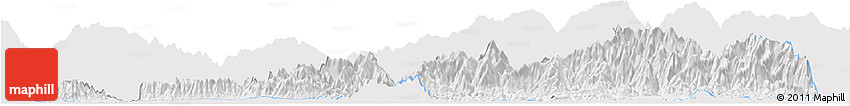 Silver Style Horizon Map of Samdrup Jongkhar, single color outside