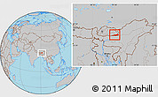 Gray Location Map of Samdrup Jongkhar