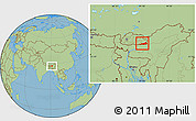 Savanna Style Location Map of Samdrup Jongkhar