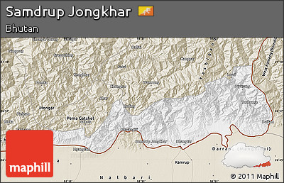 Classic Style Map of Samdrup Jongkhar