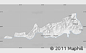 Gray Map of Samdrup Jongkhar, single color outside