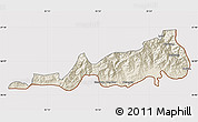 Shaded Relief Map of Samdrup Jongkhar, cropped outside
