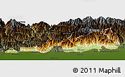 Physical Panoramic Map of Samdrup Jongkhar, darken