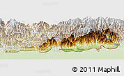 Physical Panoramic Map of Samdrup Jongkhar, lighten