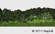 Satellite Panoramic Map of Samdrup Jongkhar, darken