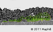 Satellite Panoramic Map of Samdrup Jongkhar, desaturated