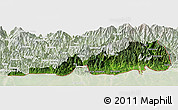 Satellite Panoramic Map of Samdrup Jongkhar, lighten