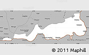 Gray Simple Map of Samdrup Jongkhar