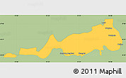 Savanna Style Simple Map of Samdrup Jongkhar, single color outside