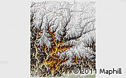 Physical 3D Map of Tashigang, semi-desaturated