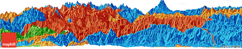 Political Horizon Map of Tashigang