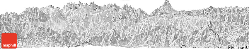 Silver Style Horizon Map of Tashigang