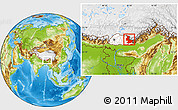 Physical Location Map of Tashigang, highlighted country