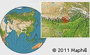 Satellite Location Map of Tashigang