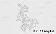 Silver Style Map of Tashigang, single color outside