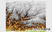 Physical Panoramic Map of Tashigang